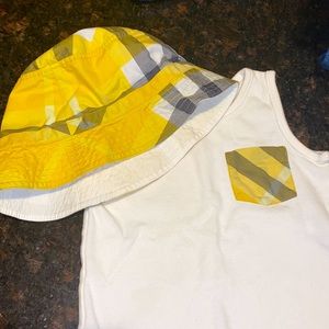 Burberry tank top and hat set